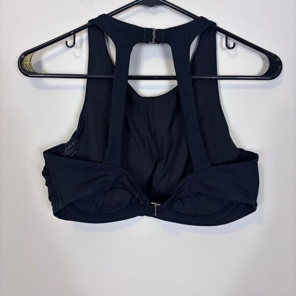 Athleta Black Swimsuit Top with Clasp Closure 36B/C - Picture 2 of 3